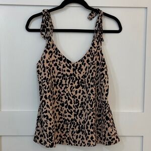 Sugarlips Animal Print Camisole with Tie Straps